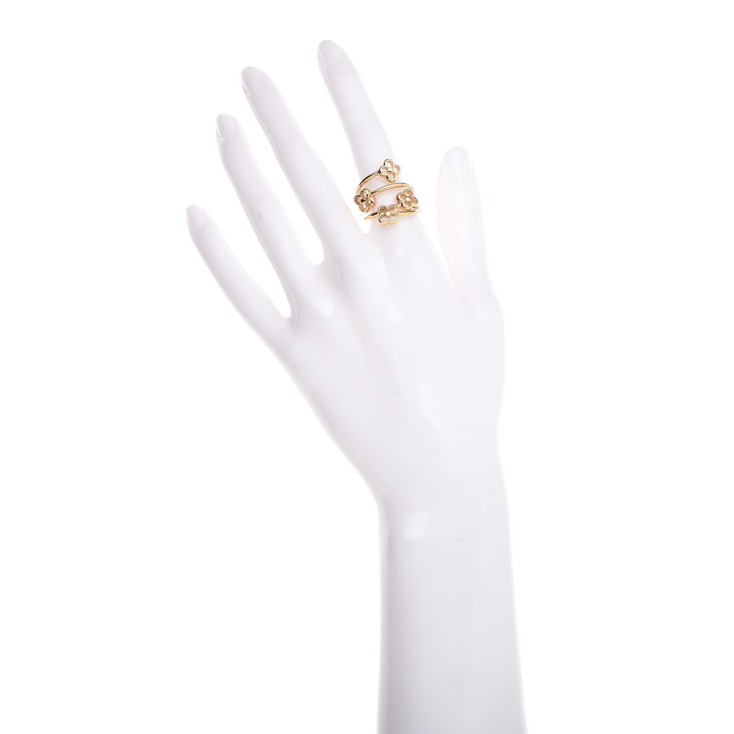Louis Vuitton Flower Full Ring S Gold 2 of 6