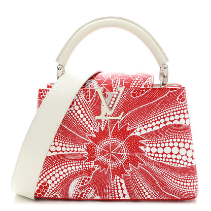 Louis Vuitton LV X YK Taurillon Psychedelic Flower Capucines BB Rouge 1 of 10