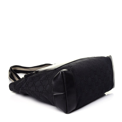 Gucci Nylon Calfskin Large Tote Black 4 of 12