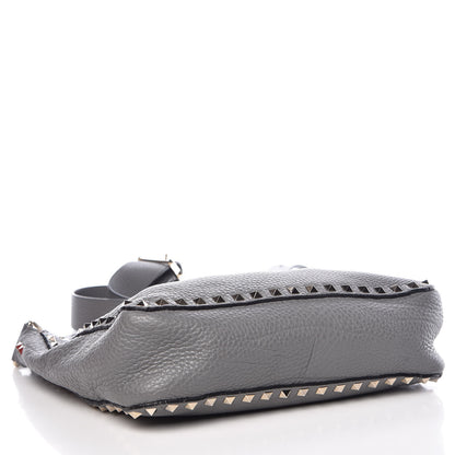 Valentino Garavani Pebbled Calfskin Small Rockstud Flip-Lock Messenger Bag Pebble 4 of 10