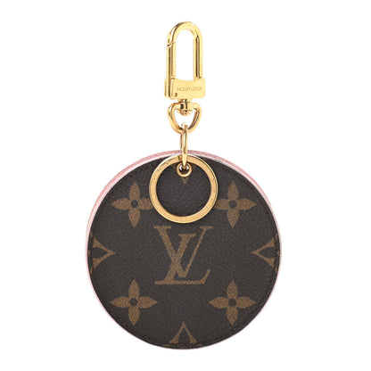 Louis Vuitton Monogram LV Mirror Bag Charm Key Holder Rose Ballerine 1 of 5