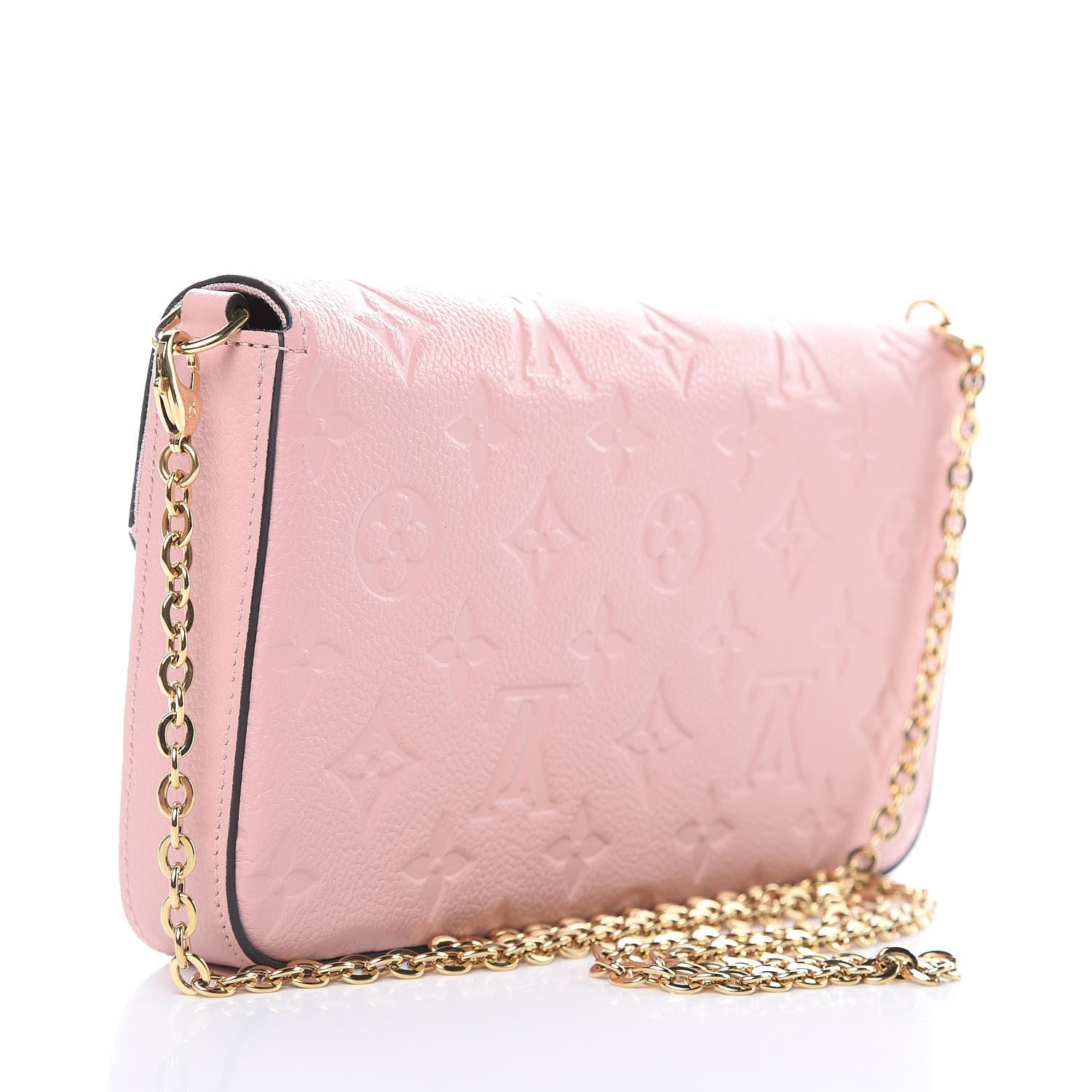 Louis Vuitton Empreinte Pochette Felicie Chain Wallet Rose Poudre 3 of 13