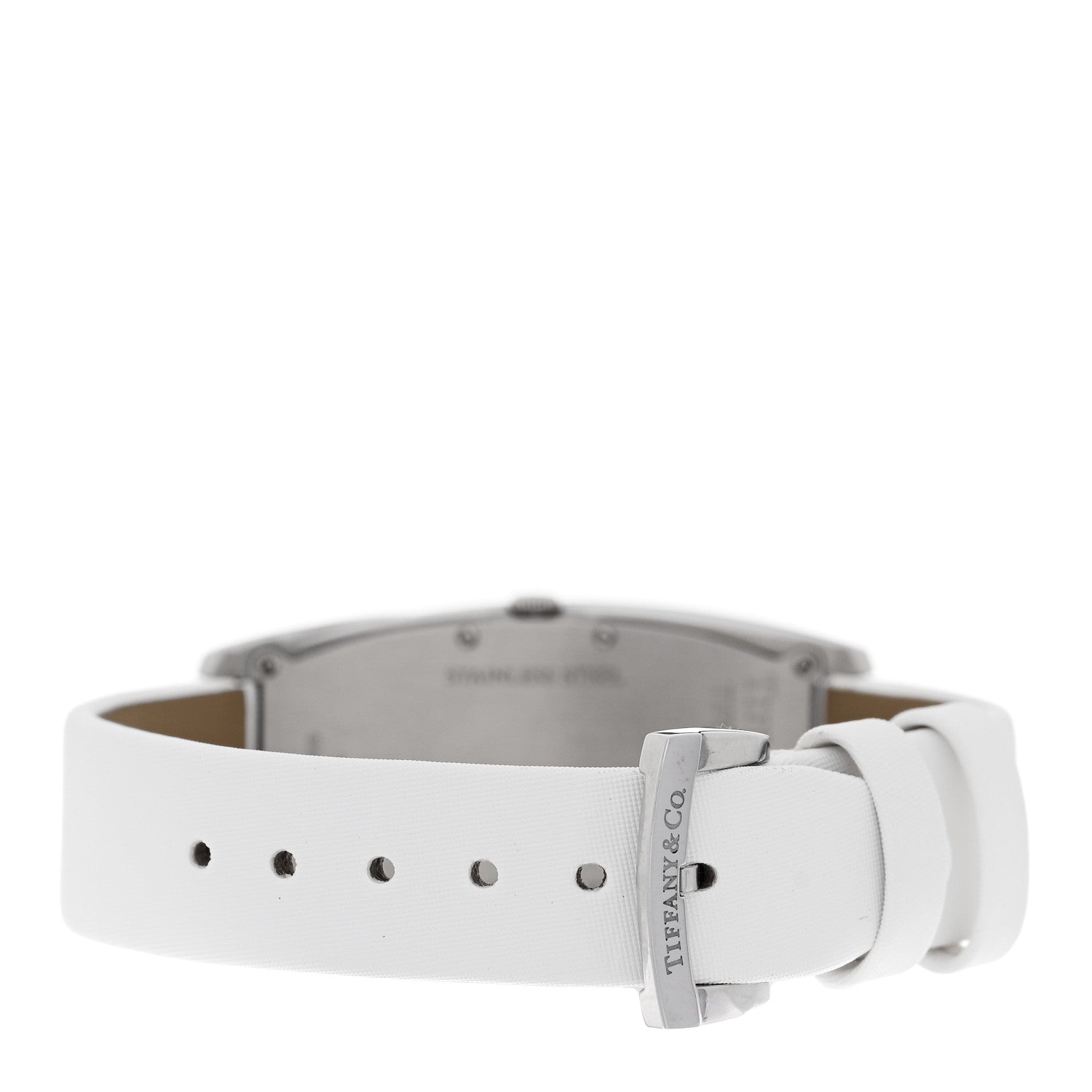 Tiffany Stainless Steel Satin 22mm Gemea Quartz Watch White 3 of 7