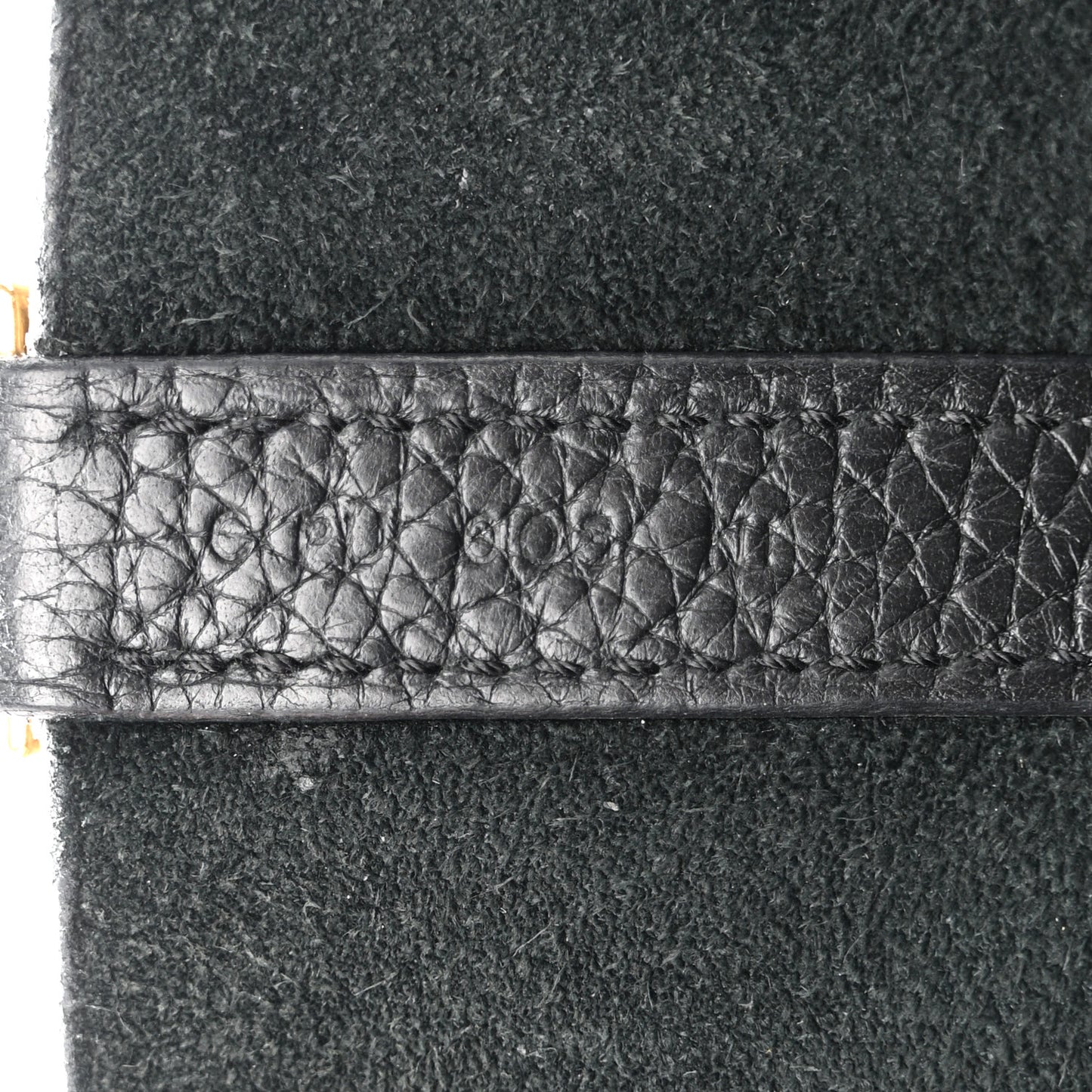 Taurillon Clemence Picotin Lock 22 MM  Black