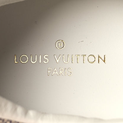 Louis Vuitton Suede Damier Azur Run Away Sneakers 40 Pink 7 of 7