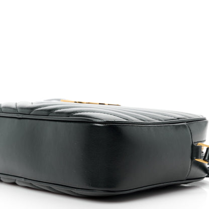 Saint Laurent Calfskin Matelasse Monogram Lou Camera Bag Black 10 of 15
