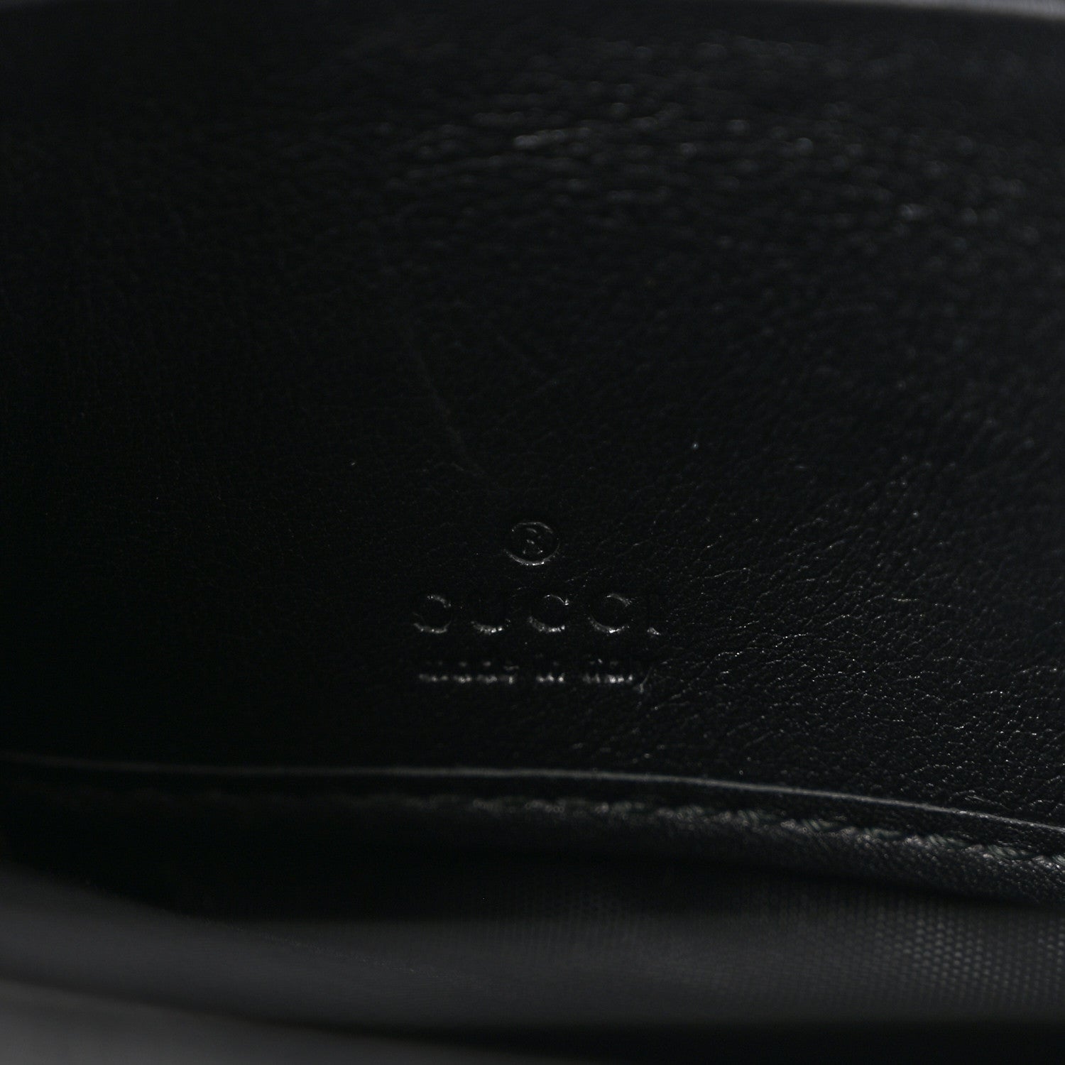 Gucci Guccissima Signature Microguccissima Bree Zip Around Wallet Black 6 of 11