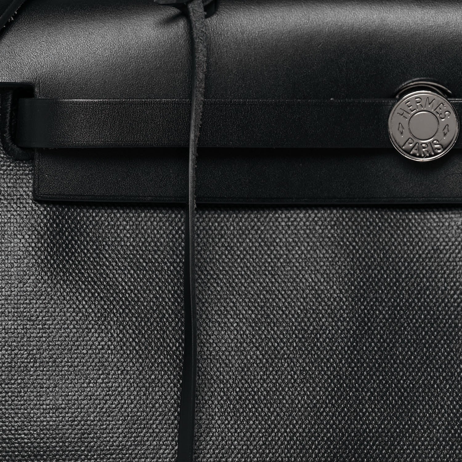 Hermes Toile H Berline Vache Hunter Herbag Zip PM 31 Black Ecru 8 of 13