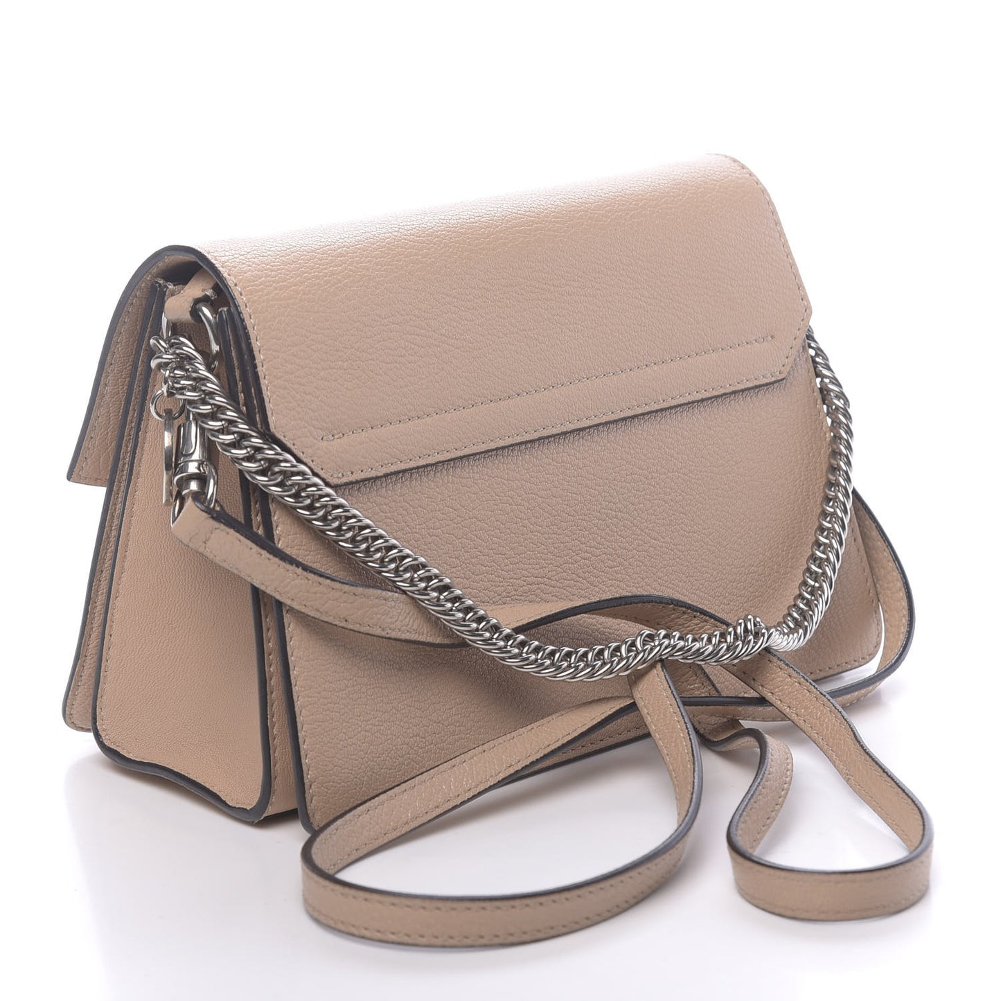 Goatskin Small GV3 Shoulder Bag Beige