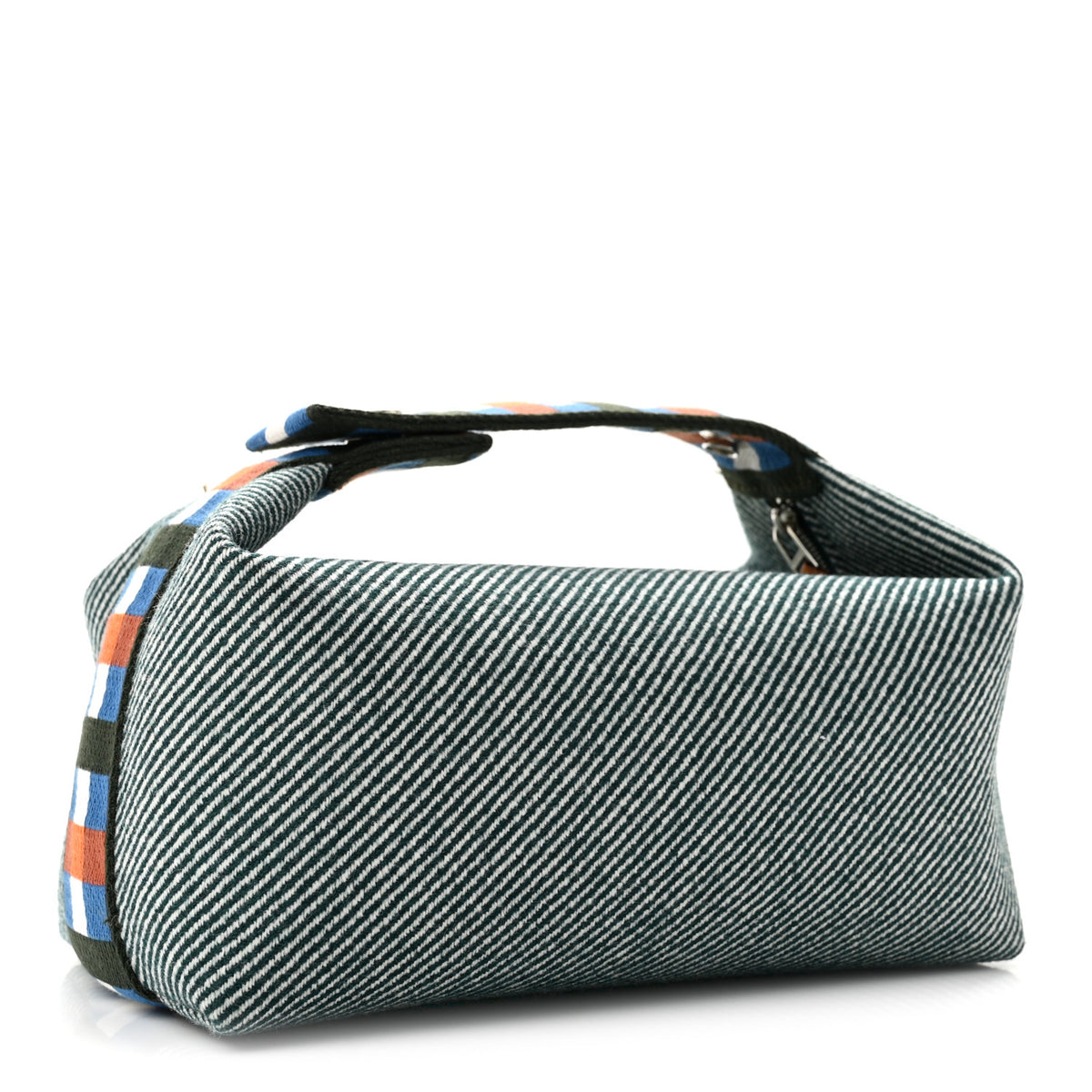 Hermes Canvas Small Bride-A-Brac H Natte Pouch Bleu 3 of 8