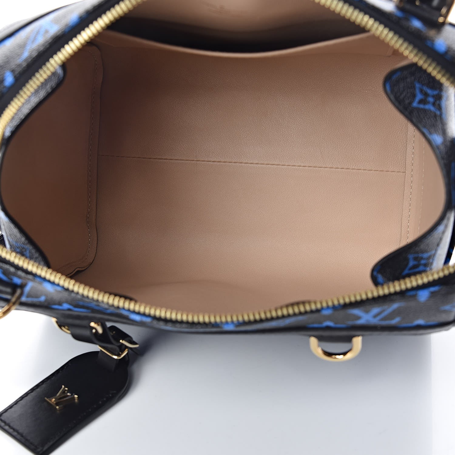 Louis Vuitton Colored Monogram Speedy Amazon PM Blue Black 5 of 10