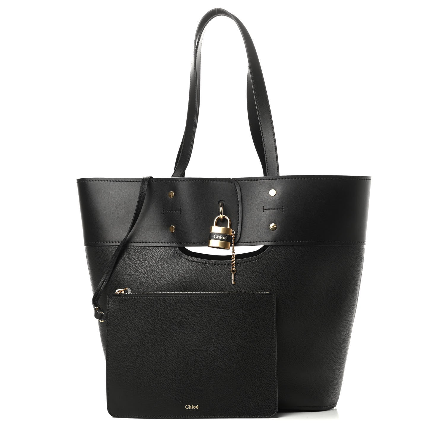 Chloe Smooth Grained Calfskin Medium Aby Tote Black 1 of 10