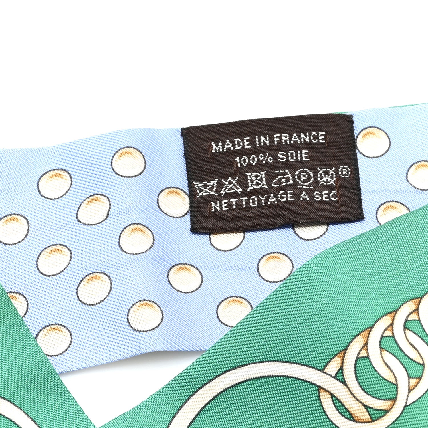 Hermes Silk Grand Tralala Twilly Bleu Ciel Vert 3 of 4