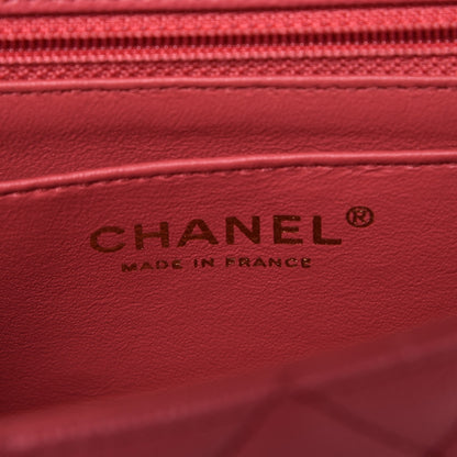 Chanel Caviar Quilted Mini Rectangular Flap Dark Pink 6 of 8