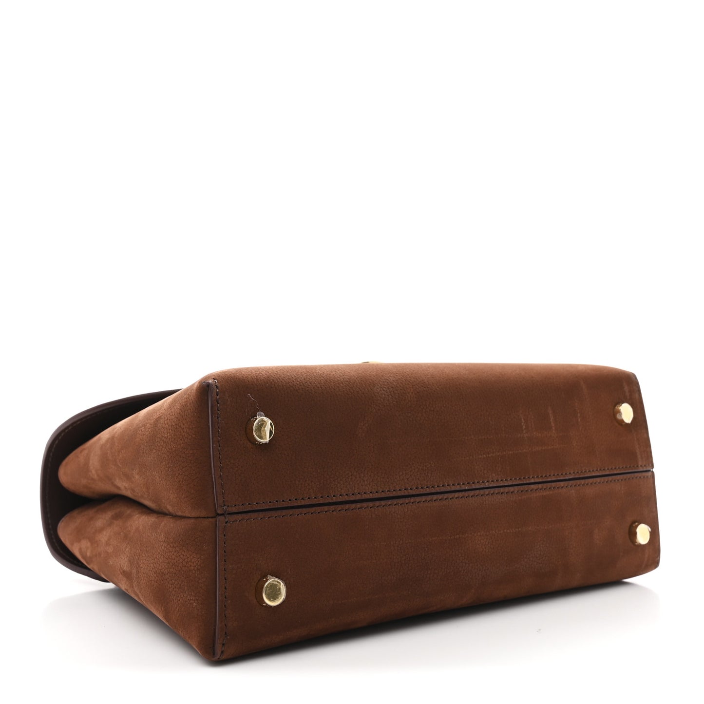 Grained Nubuck Calfskin Medium Nino Chestnut