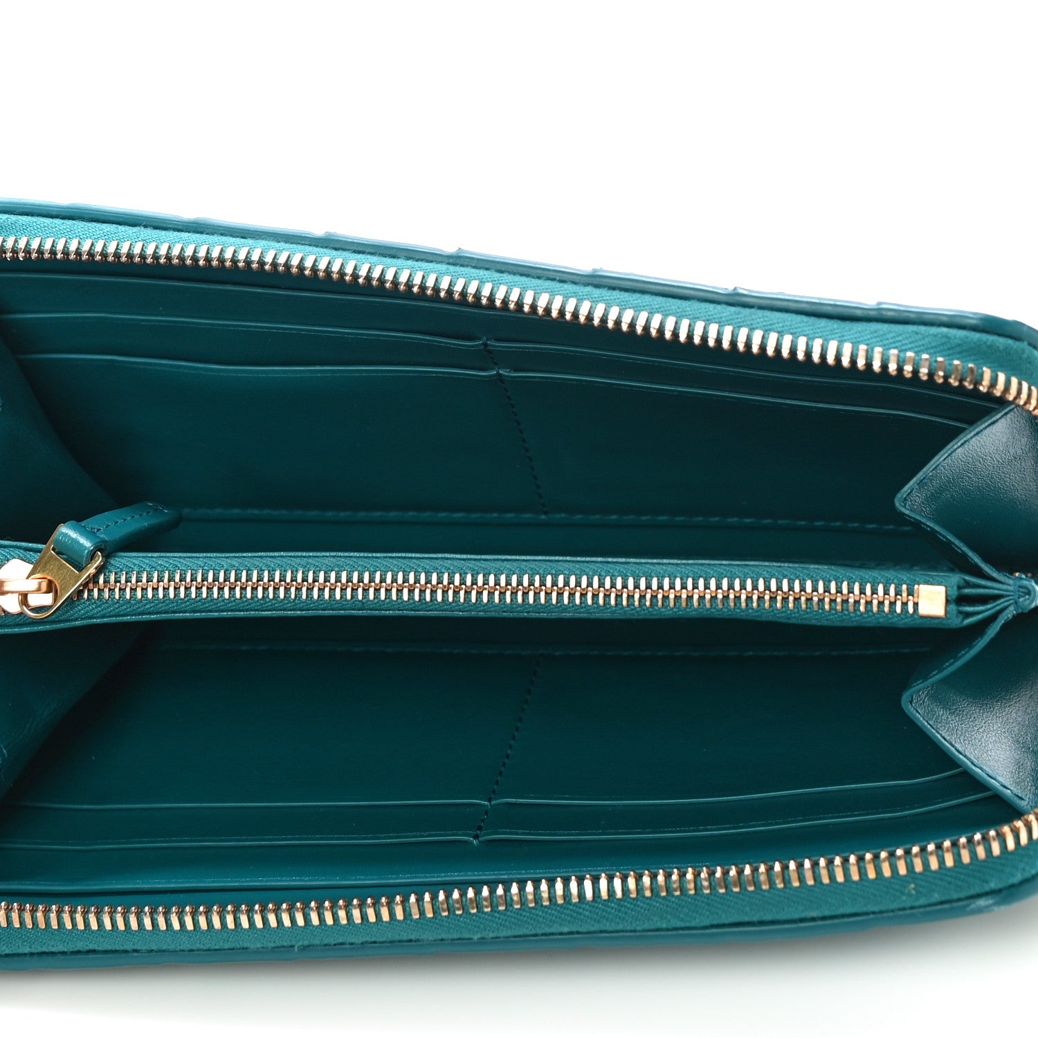 Bottega Veneta Nappa Intrecciato Zip Around Wallet Mallard 5 of 10