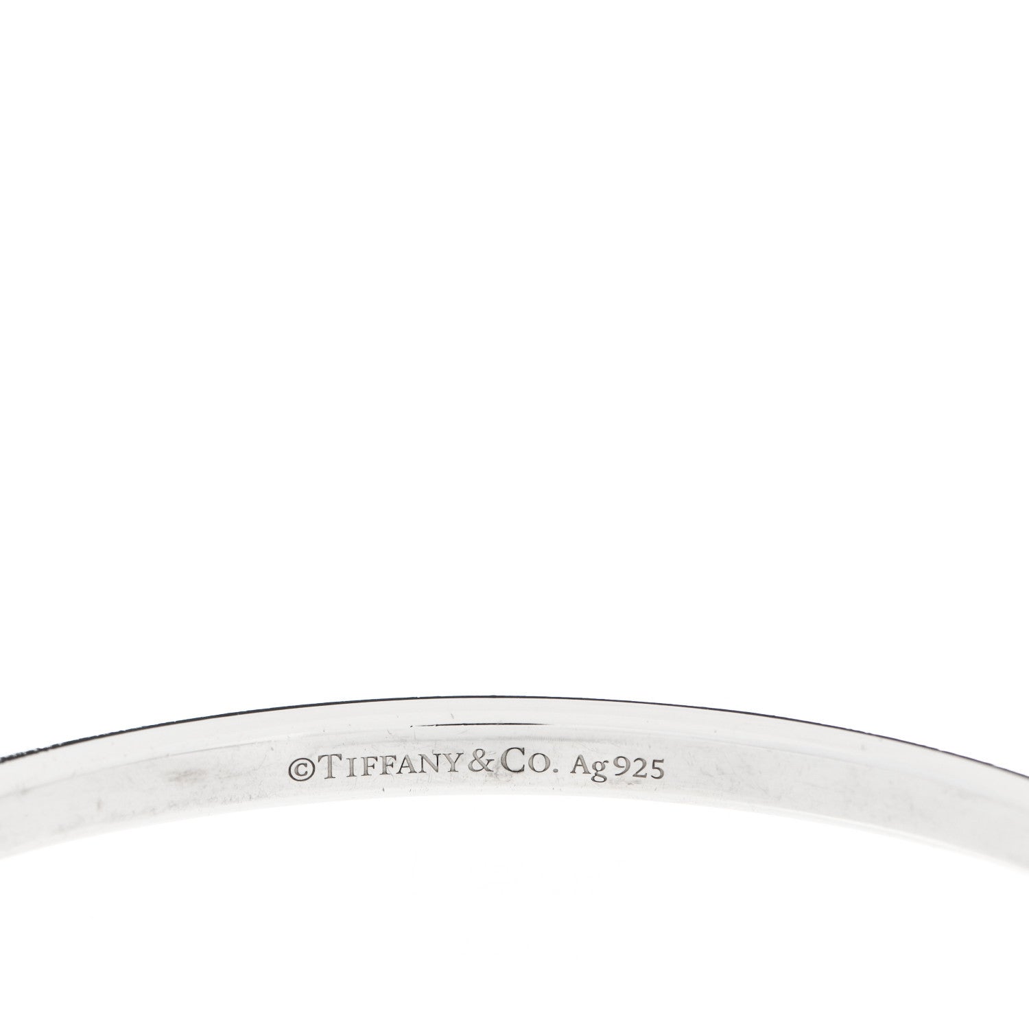 Tiffany Sterling Silver Narrow Makers Cuff Bracelet 3 of 4