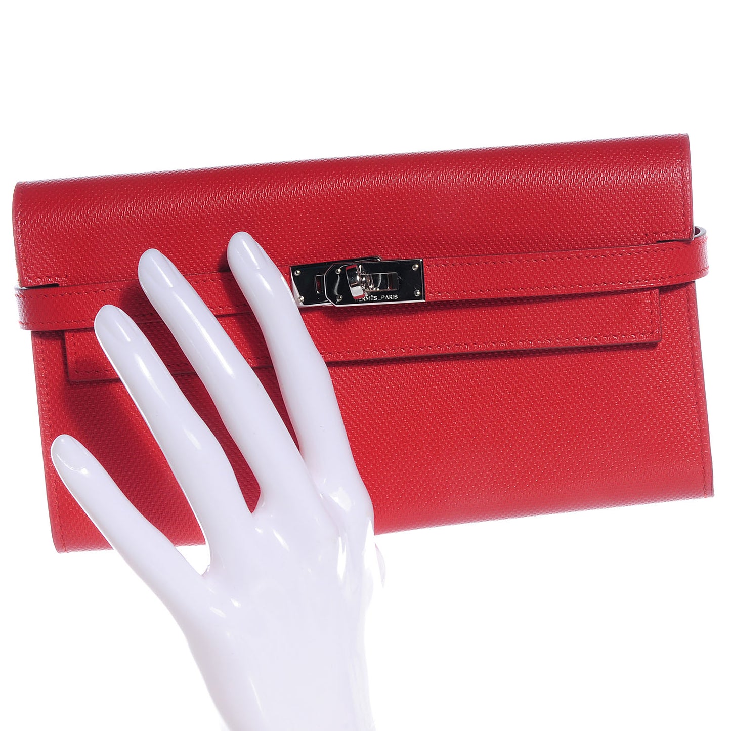 Grain d'H Kelly Longue Wallet Sanguine