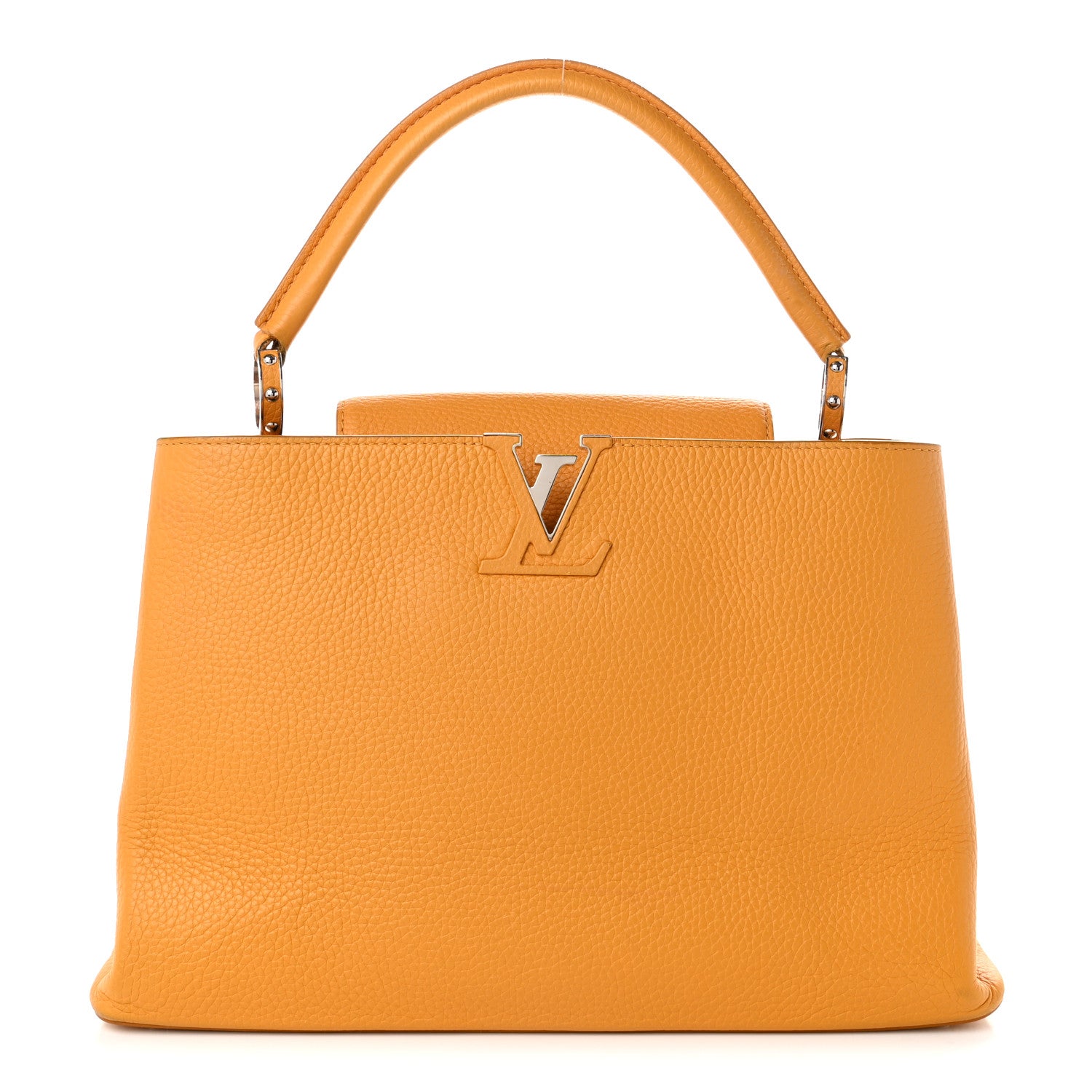 Louis Vuitton Taurillon Capucines MM Tournesol 1 of 10