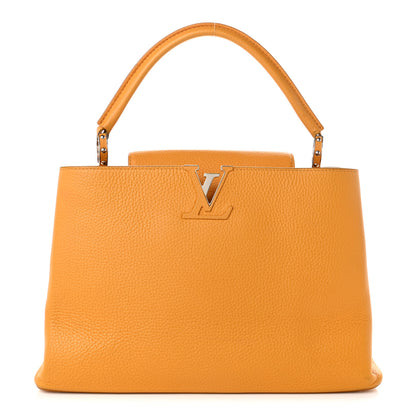 Louis Vuitton Taurillon Capucines MM Tournesol 1 of 10