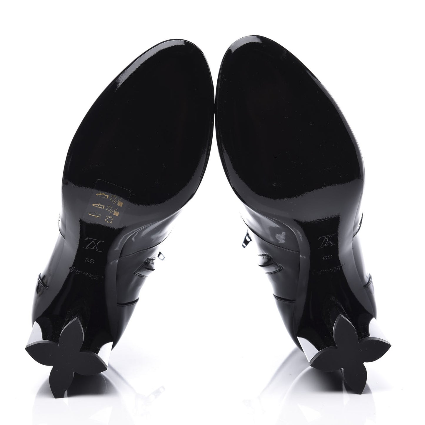 Patent Uniformes Silhouette Ankle Boots 39 Black