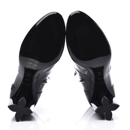 Louis Vuitton Patent Uniformes Silhouette Ankle Boots 39 Black 6 of 10