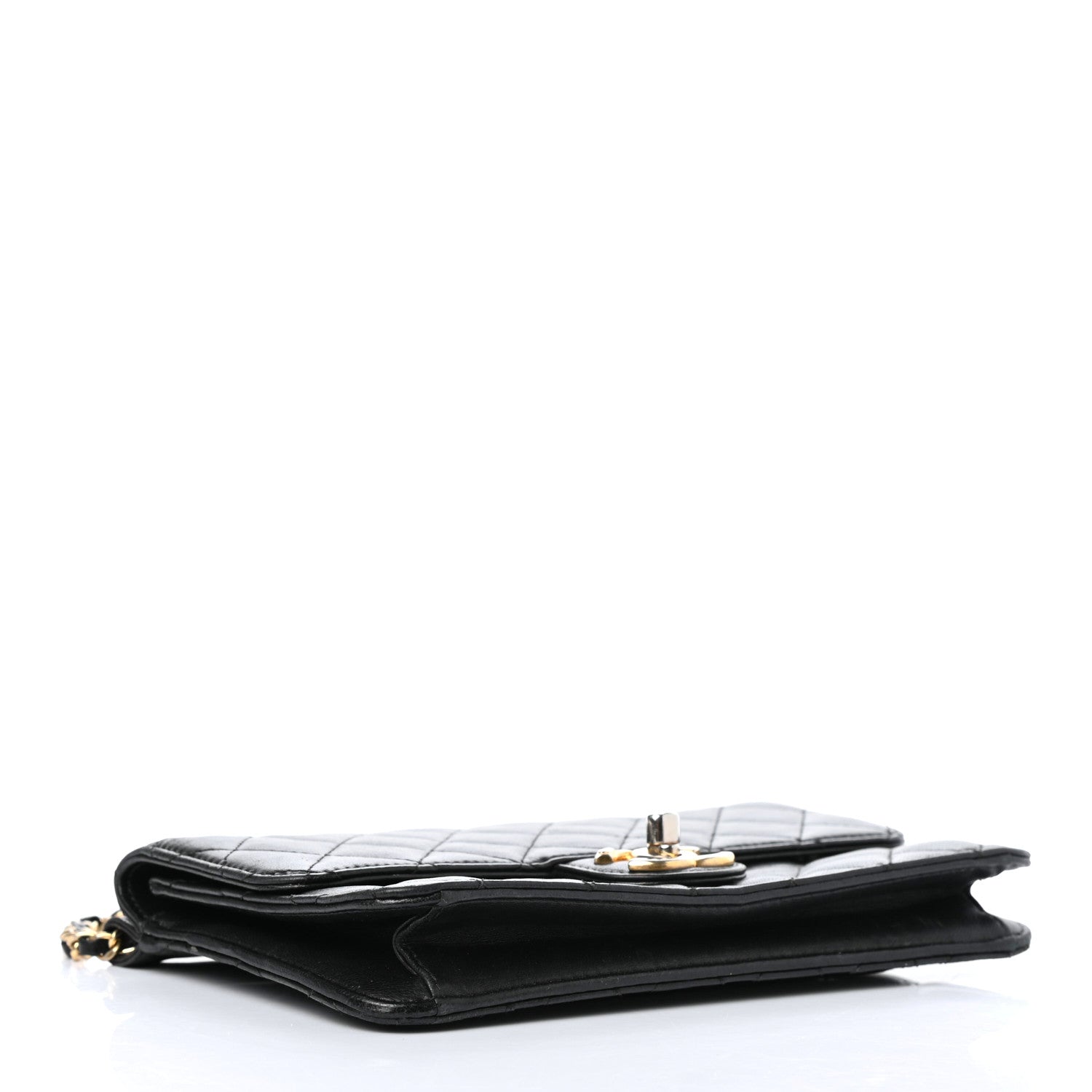 Chanel Lambskin Quilted Medium Crossing Times Flap Black 3 of 9