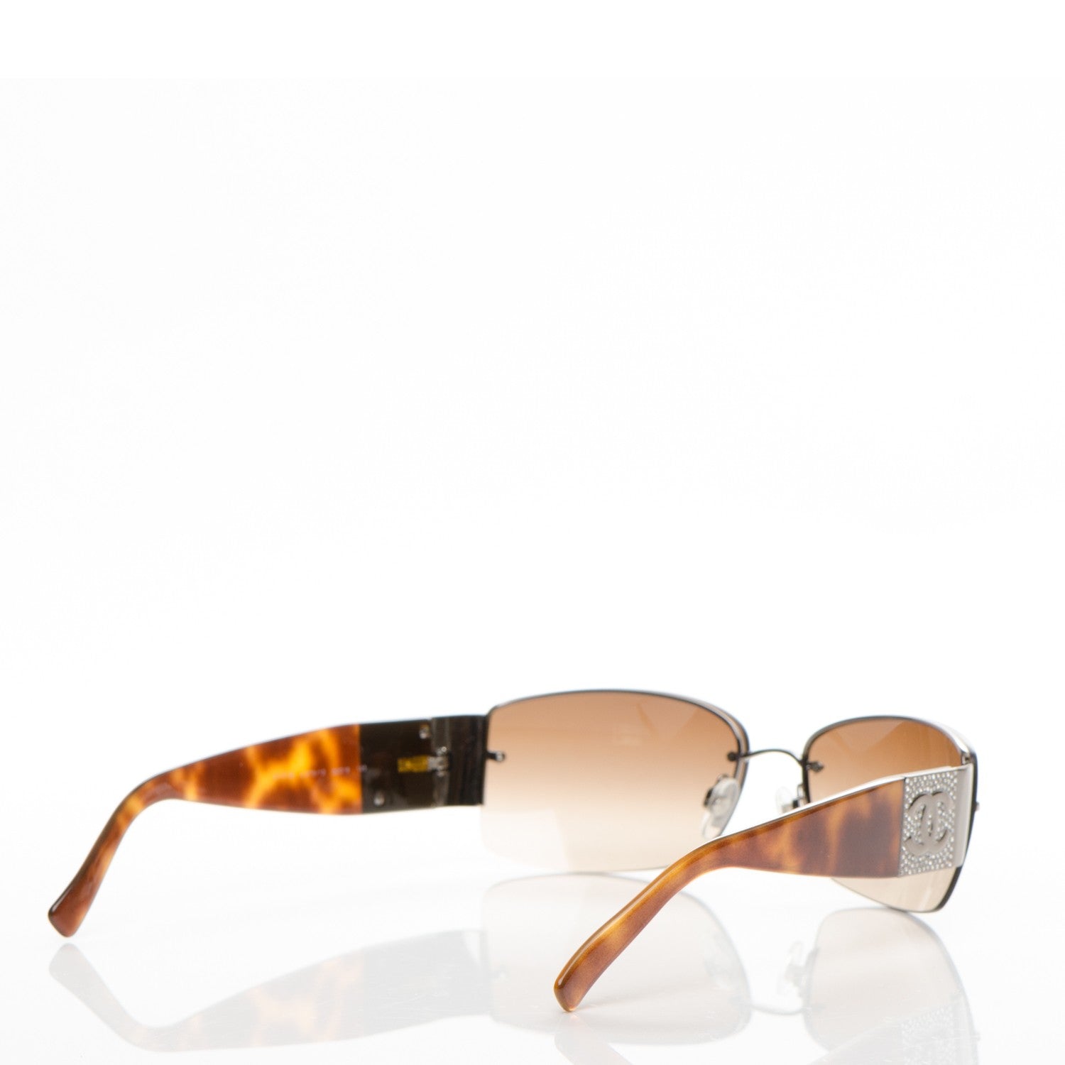 Chanel Crystal CC Sunglasses 4117-B Tortoise 5 of 6