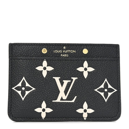Louis Vuitton Empreinte Card Holder Black Beige 1 of 7