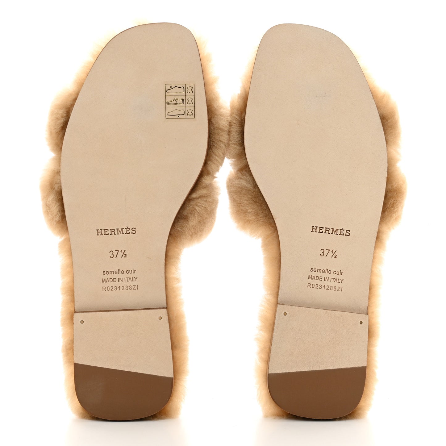 Woolskin Oran Sandals 37.5 Beige Argile