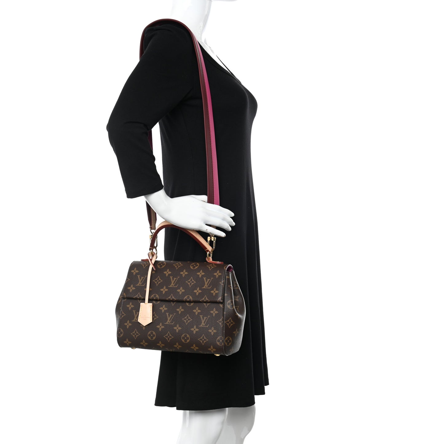 Monogram Cluny BB Bordeaux Fuchsia