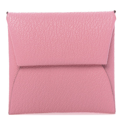 Hermes Chevre Mysore Verso Bastia Coin Purse Rose Confetti Brique 1 of 8