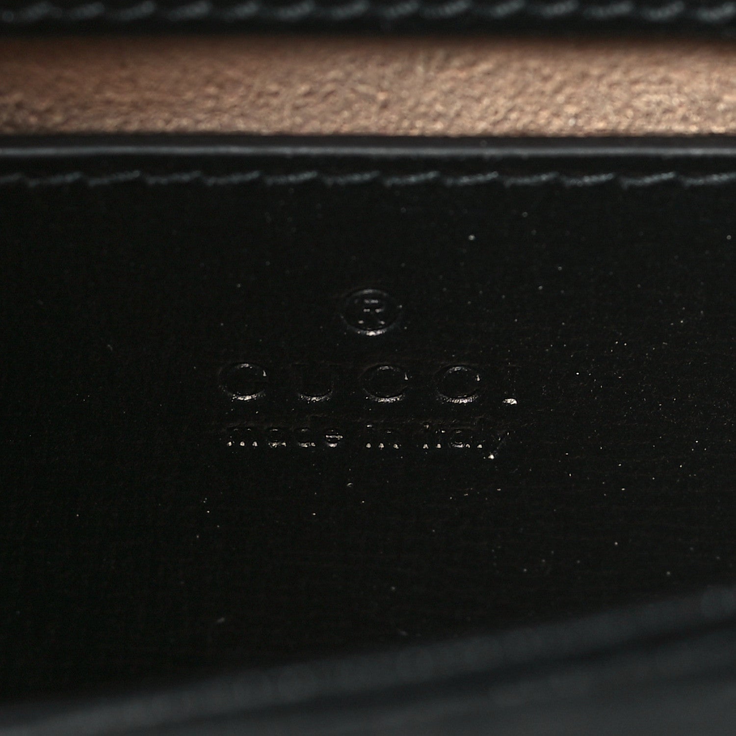 Gucci Glazed Textured Calfskin Mini Horsebit 1955 Top Handle Flap Bag Black 6 of 11