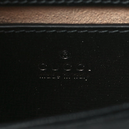 Gucci Glazed Textured Calfskin Mini Horsebit 1955 Top Handle Flap Bag Black 6 of 11
