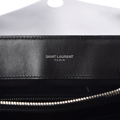 Saint Laurent Calfskin Y Quilted Monogram Medium Loulou Chain Satchel Black 7 of 8