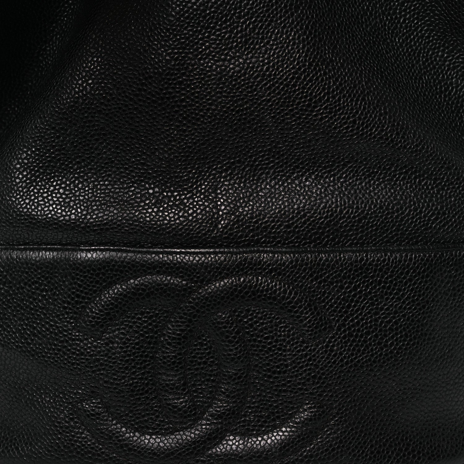 Chanel Caviar CC Drawstring Shoulder Bag Black 9 of 19