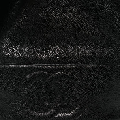 Chanel Caviar CC Drawstring Shoulder Bag Black 9 of 19