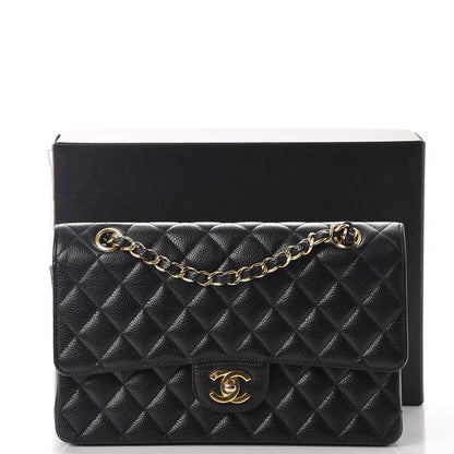 Chanel Caviar Quilted Medium Double Flap Black 12 of 12