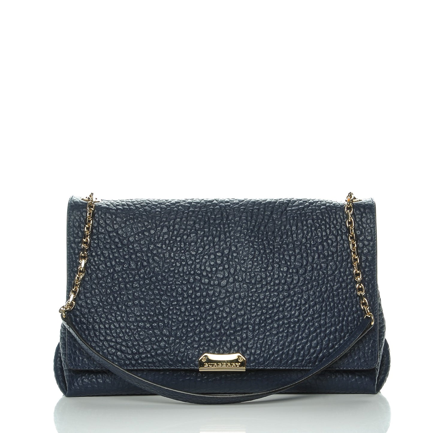 Signature Grain Large Mildenhall Shoulder Bag Blue