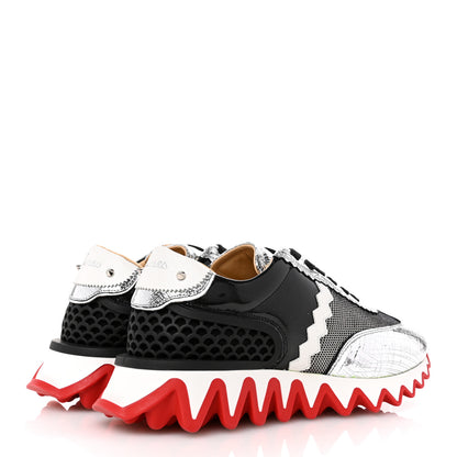 Christian Louboutin Cracked Nappa Calfskin Mens Loubishark Sneakers 41 Multicolor 5 of 11