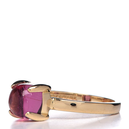 Tiffany 18K Yellow Gold Pink Tourmaline 7mm Paloma Picasso Sugar Stacks Ring 50 5.5 3 of 6