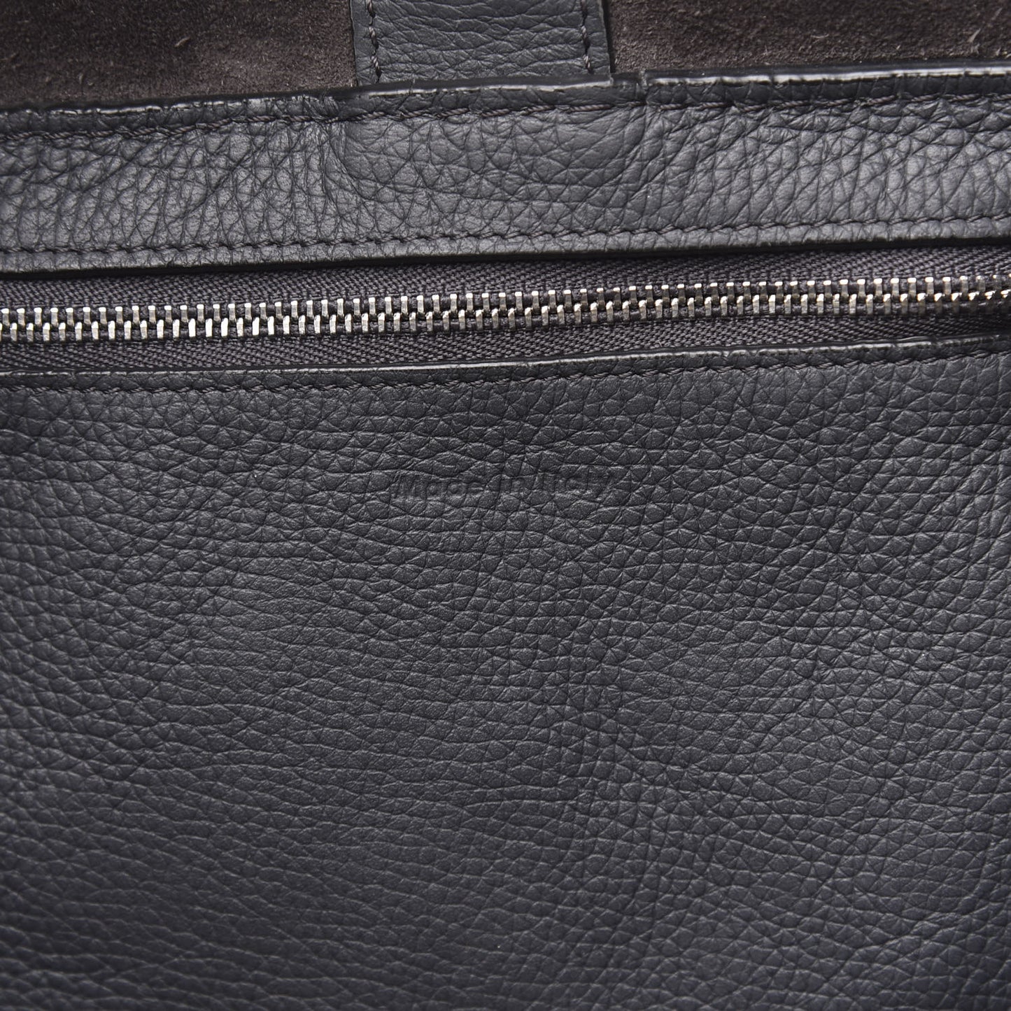 Supple Grained Calfskin Small Big Bag Anthracite