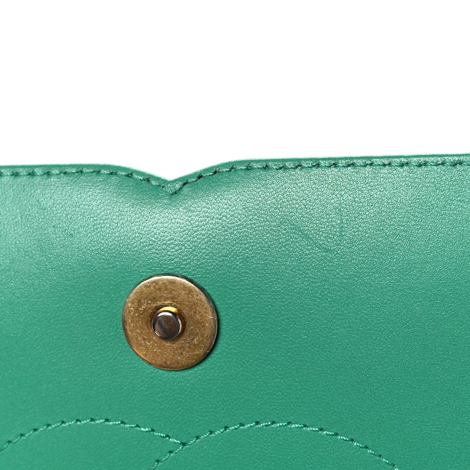 Chanel Caviar Quilted Medium CC Filigree Flap Green 9 of 9