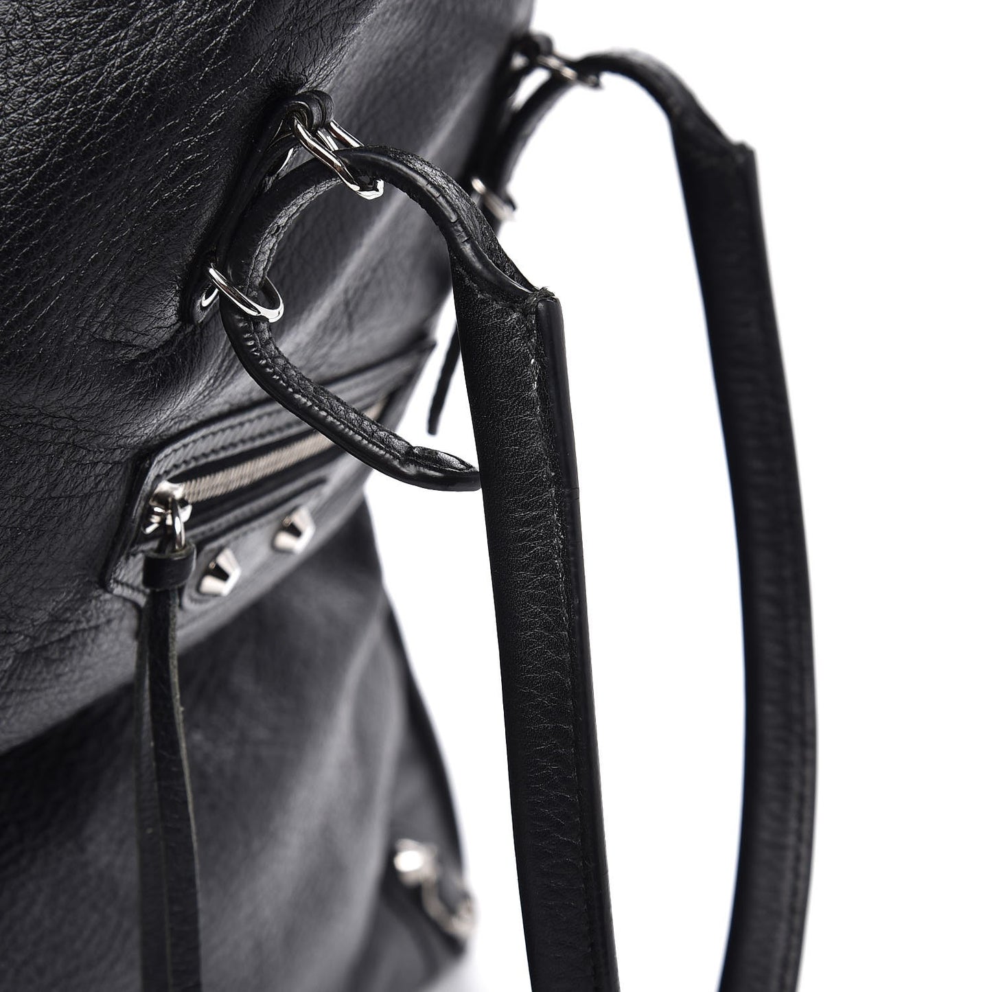 Supple Calfskin Papier A4 Zip Around Tote Black