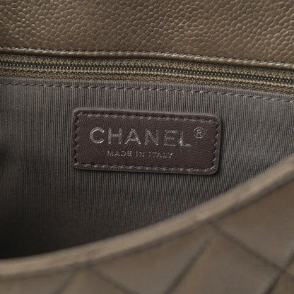Chanel Caviar Quilted Casual Pocket Messenger Flap Khaki 6 of 13