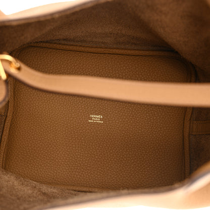 Hermes Taurillon Clemence Picotin Lock 22 MM Biscuit 5 of 10