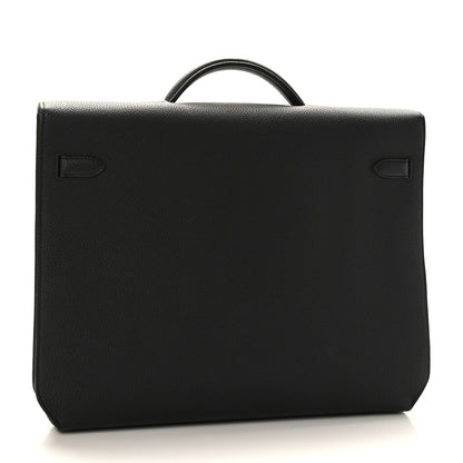 Hermes Togo Kelly Depeches 36 Black 3 of 9