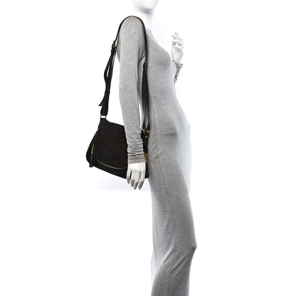 Tom Ford Suede Calfskin Jennifer Crossbody Brown 2 of 15