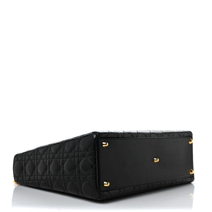 Christian Dior Lambskin Cannage Large Lady Dior Black 4 of 9