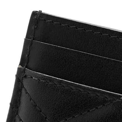 Gucci Calfskin Matelasse GG Marmont Card Holder Black 10 of 10